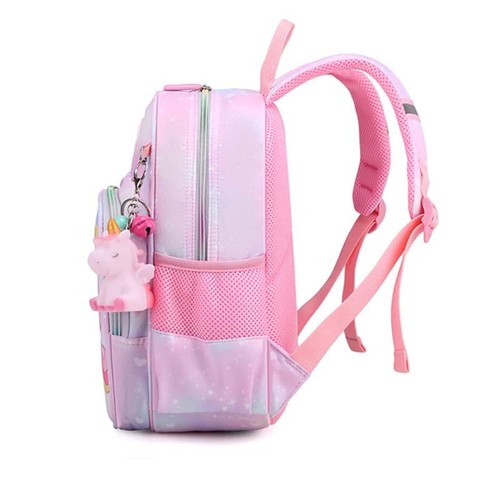 New Unicorn Backpack for Girls Cartoon Pink Princess School Bags Kids Satchels K - Picture 4 of 14