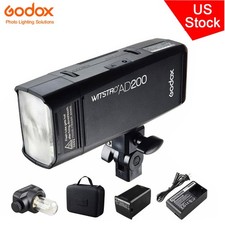 GODOX AD200 TTL 2.4G Strobe Flash 200W with Bare Bulb Outdoor Speedlite Flash