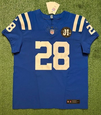 Authentic Jonathan Taylor Indianapolis Colts Nike Vapor Fuse Elite Jersey Sz 44
