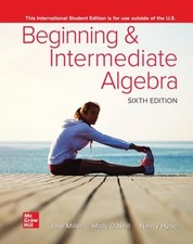 Beginning and Intermediate Algebra ISE 6th Edition by Julie Miller Paperback Boo