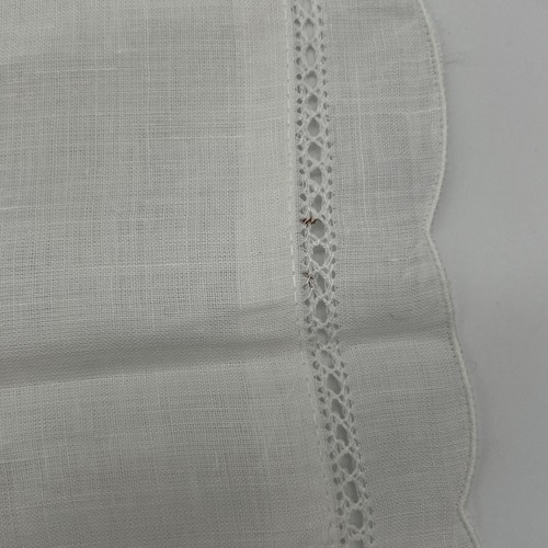 Vintage 3er Set Leinen Kissenbezüge - Cutwork Spitze weiß eckig wunderschön! - Bild 6 von 9