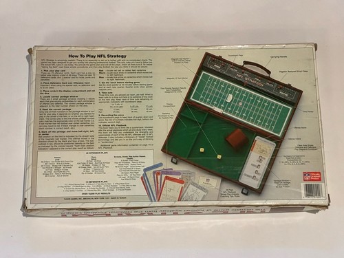 Vintage 1987 NFL Strategy Football Deluxe Briefcase Edition Tudor Games COMPLETE - Picture 2 of 9