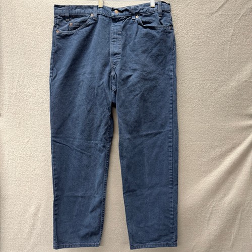 Levi's 555 Jeans Mens 38x30 (38x29 Actual) USA Orange Tab Indigo Blue VINTAGE - Picture 2 of 10
