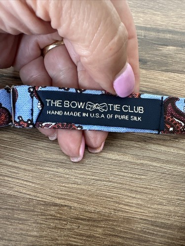 Bow Tie Lot 3 Summer Pink Blue Paisley Polka Dot Beau Ties Ltd +Club Silk Cotton - Picture 9 of 19