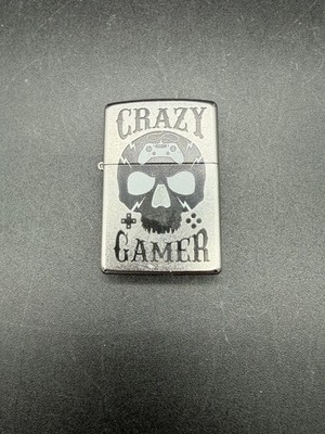 ZIPPO Lighter CRAZY GAMER Windproof  Made In USA Reusable Gifts
