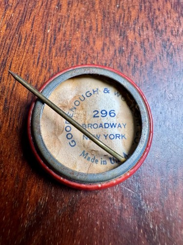 Vintage Happy Birthday To You Pinback Button Pin Goodenough & Woglom Broadway NY - Picture 4 of 7