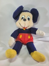Vintage Mickey Mouse Plush Doll 1970s 70s Knickerbocker Walt Disney 13