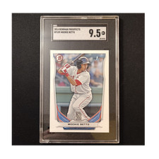 2014 Bowman Prospects Mookie Betts Rookie 1st Bowman #BP109 Red Sox SGC 9.5