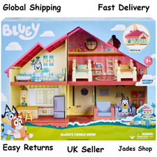 Bluey's Family Home Playset Playhouse Kids Childrens Fun Play Toy Gift Set - NEW