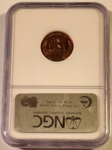 NGC 1955 S Lincoln Wheat Cent MS67 RED (C) - Picture 2 of 4