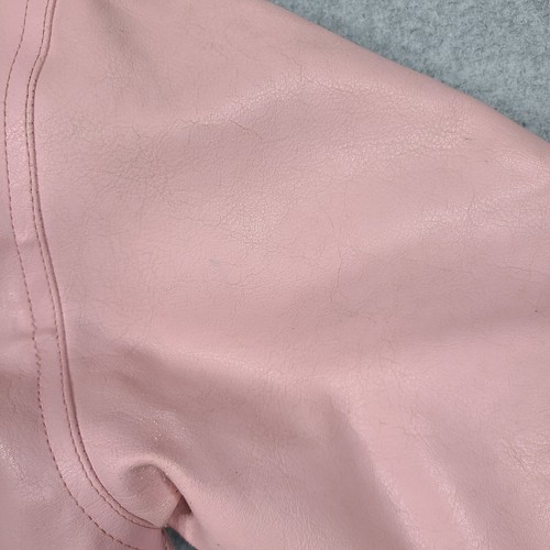 Vintage Elvis Presley Collection Faux Leather Jacket Embroidered Child 7T Pink - Picture 14 of 14
