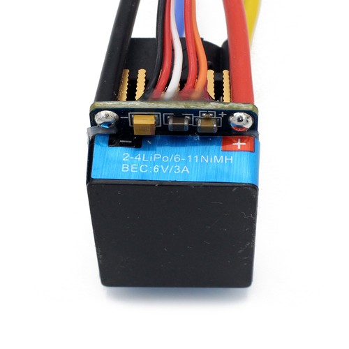 INJORA Drehzahlregler 480A Wasserdichtes Brushed ESC,6V/3A BEC für 1:10 RC Auto - Picture 7 of 7