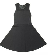 Ann Taylor “Little Black Dress” Sleeveless Fit & Flare Mesh Details Size S