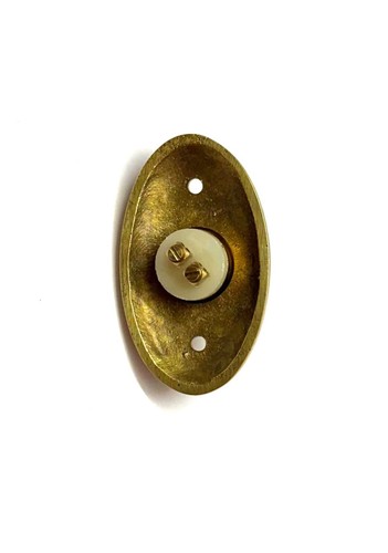 Brass Avalon Style Doorbell Push – Vintage-Inspired Elegant Home Decor - Picture 4 of 4