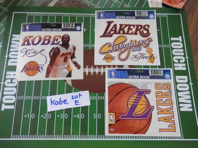 LA Lakers Kobe Bryant lot of 3, 3 x 4 Window Cling Decal / Ultra Decal NBA Lot E - Image 1 of 4