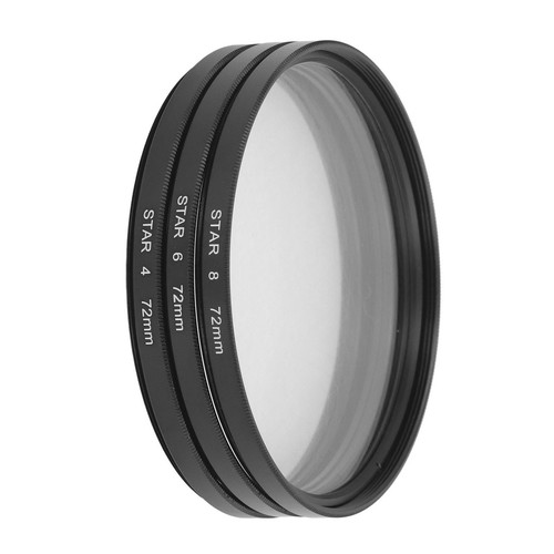 Star Filter 72mm Star Effect Filter 3Pcs With Storage Pouch For Micro SLR Camera - Picture 5 of 12