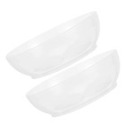  2 Pcs Transparent Weighing Container Rectangle Scale Trays Food Bowl