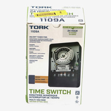 TORK 1109A-O 24-Hour Mechanical Time Switch Timer 40A, 120-277V Multi-Volt, OB