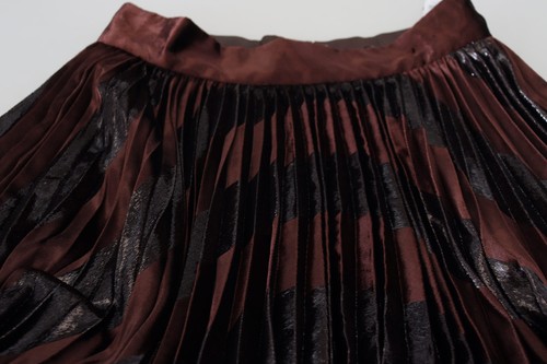 Dolce & Gabbana Brown Polyester Hohe Taille A-Linie Maxi Damen Rock Authentisch - Bild 5 von 5