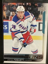 2018-19 NHL Upper Deck Young Guns Steven Fogarty #478 Rookie (RC) NY Rangers