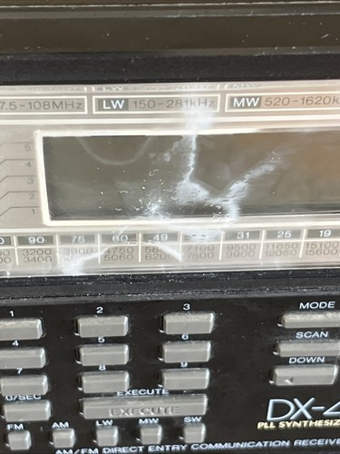 Realistyczny odbiornik komunikacyjny bezpośredniego wejścia DX-440 AM / FM sprawdzony działający - Zdjęcie 3 z 12
