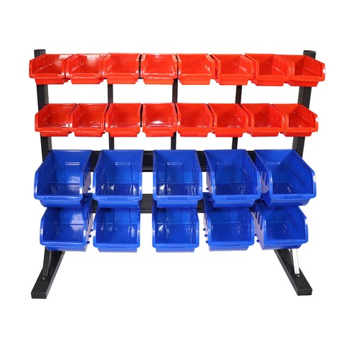 Erie Tools® 4-stufiges 26 Abfalleimer Stahlteile Lagerregal einseitig Laden Garage - Bild 2 von 9