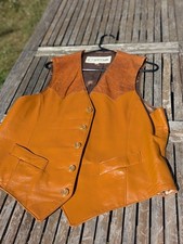 Vintage Stetson Leather Vest Size 44