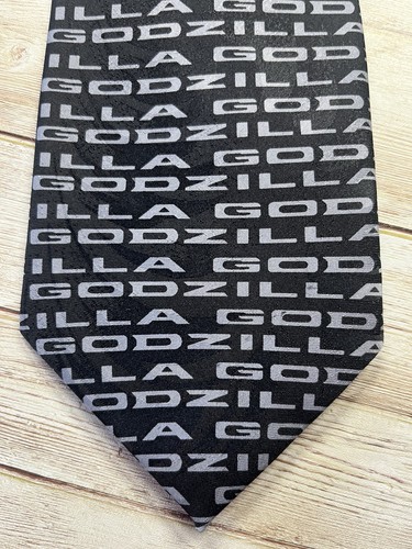 Vintage 1998 Godzilla Herrenkrawatte kurz angegeben Inc. New York.  Toho Co. CC - Bild 1 von 5