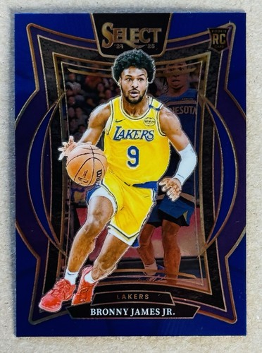2024-25 PANINI SELECT BRONNY JAMES JR ROOKIE RETAIL BLUE RC #90 NM+ CONCOURSE