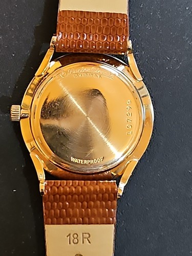 Mens Vtg. 1950's Lucien Piccard 10k Gold Filled Manual Wind Watch Ref #107296 - Picture 4 of 7