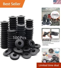 100pcs Glad Hand Seals Rubber Truck Gladhand Seals Black Polyurethane Seal Wa...