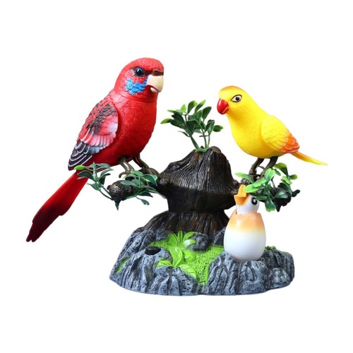 Elektrische Vögel Simulation Urlaubsgeschenk interaktiver sprechender Sound aktiviert - Bild 5 von 6