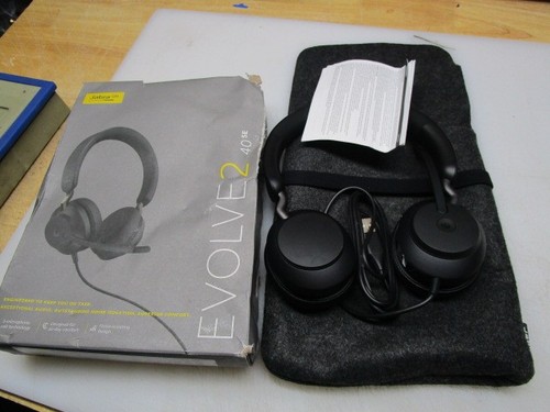 JABRA Evolve2 40 SE USB-A UC Stereo Headset 24189-999-999 NEW FREE SHIPPING - 第 1/8 張圖片