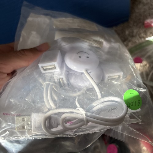 Lote aleatorio de cables eléctricos / cargadores / extensiones / puertos USB - Lote de 26 - Imagen 22 de 24