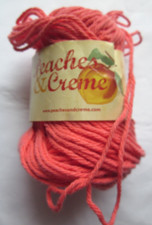 Peaches  Creme Cotton Yarn  Ocean Coral  2 oz. Partial Skein