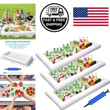 Large Inflatable Serving Trays with Drain Plug for Parties BBQs and Gatherings