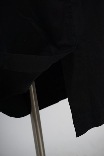 Prada Vintage 90s Long Midi Skirt Navy Buckle Logo Size 42 - Picture 8 of 13