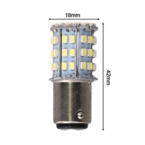 Long Lasting 2PCS BAY15D 1157 LED 64SMD Dual Filament Tail Light Bulbs - Picture 12 of 12