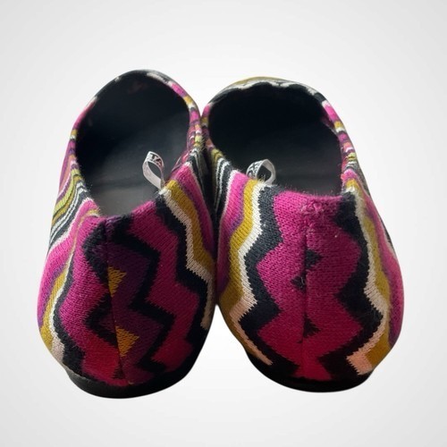 NWOT Missoni For Target Pink/Black Chevron Zig Zag Ballet Flats Women Size 9 - Picture 7 of 11