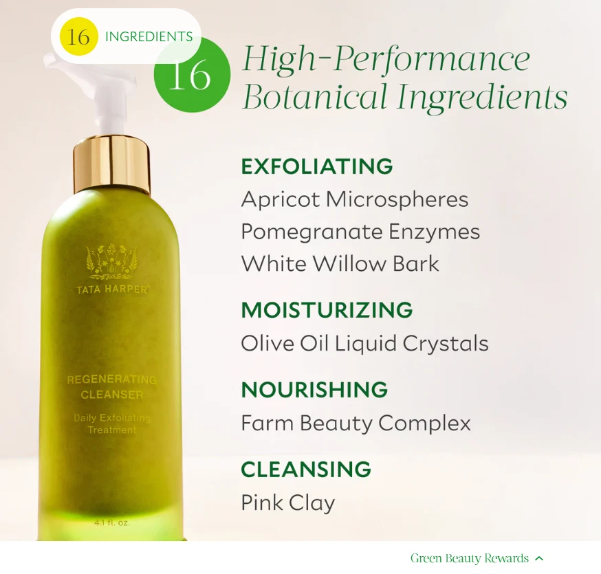 Limpiador Regenerador Tata Harper, Exfoliante Diario 4.1 Fl. Oz 125 ml. NUEVO Foto 2 de 2