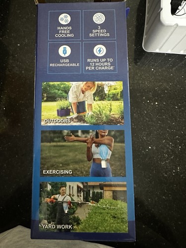 Arctic Air Breeze Jet Wearable Air Cooler Rechargeable Portable Fan - Picture 11 of 12