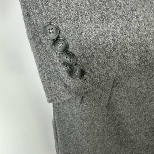 Michael Kors Mens 44S Short Gray Wool Cashmere Blend Overcoat Peacoat Coat - Picture 5 of 24