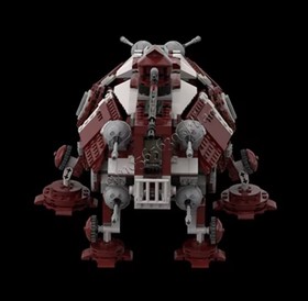 Star Wars Dropship with AT-OT Walker Lego MOC #10195 & 75337 X 2