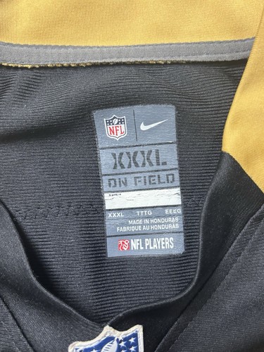 NFL Nike Darren Sproles New Orleans Saints On Field Jersey Men Sz 3XL Black Gold - Picture 4 of 6