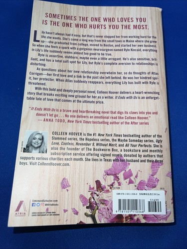 It Ends with Us: A Novel - Paperback By Hoover, Colleen - GOOD - Picture 2 of 2