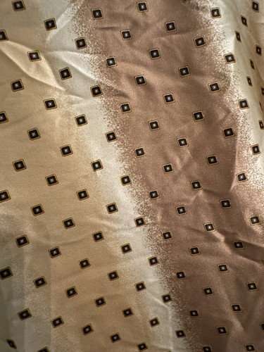 VINTAGE MEN'S CETA ITALIANA 100%SILK SHIRT SIZE 3X Gold Brown - Picture 12 of 14