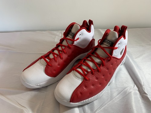 Scarpe uomo Jordan Jumpman Team 2 rosso/bianco 819175-601 taglia 15 nuove senza scatola - Foto 1 di 9