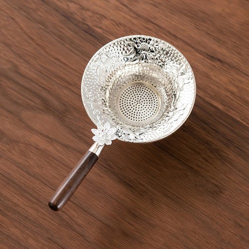 Mental Mesh Tea Strainer Stainless Steel Filter Sieve Teaware Lace Tea Infuser u - Afbeelding 13 van 14