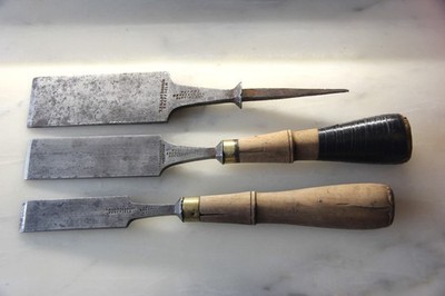 Three T. Tillotson & Co Sheffield Firmer Chisels