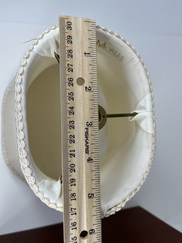 Paralume vintage Morlee bordo capesante ovale 9” X7” - Foto 9 di 12